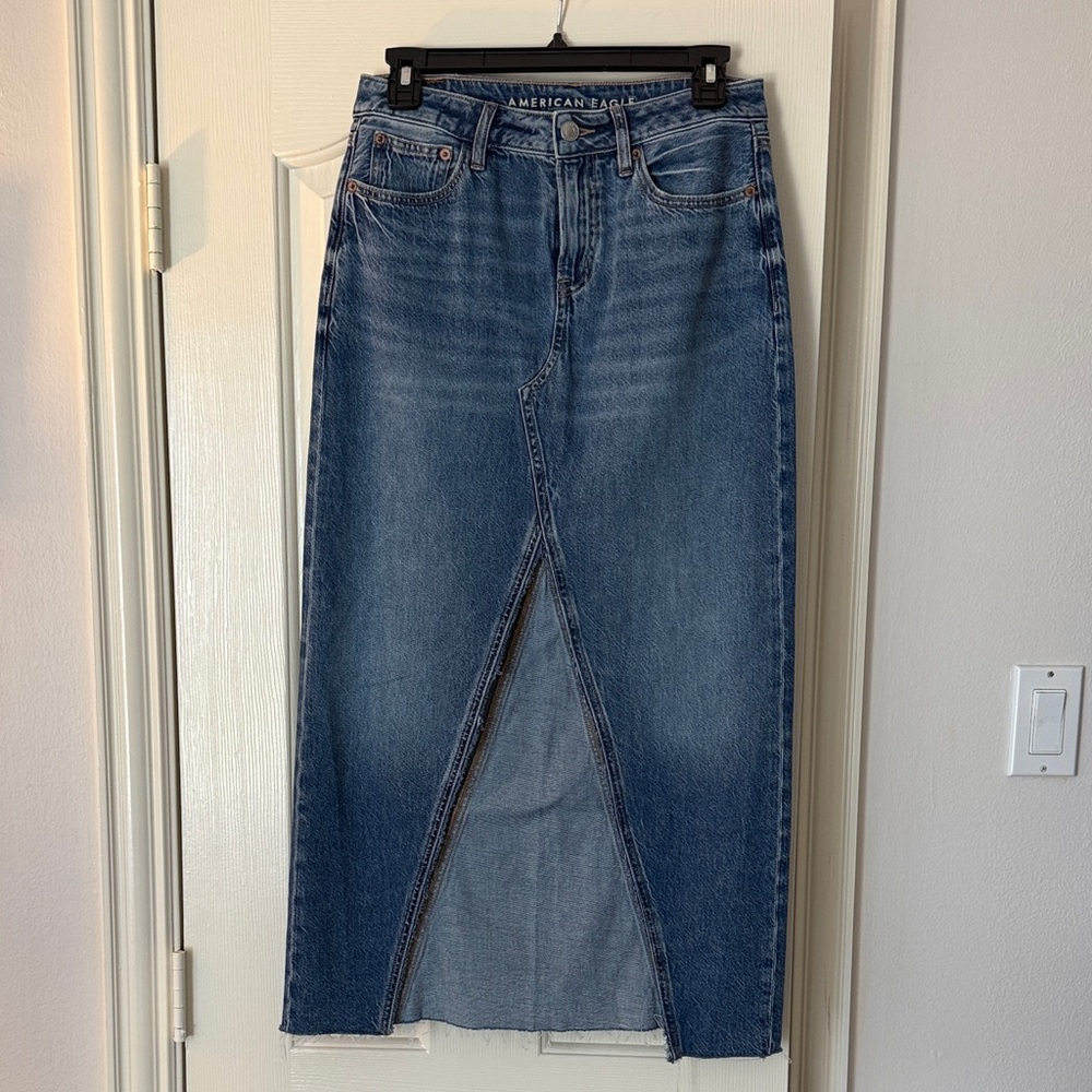 American Eagle Denim Maxi Skirt